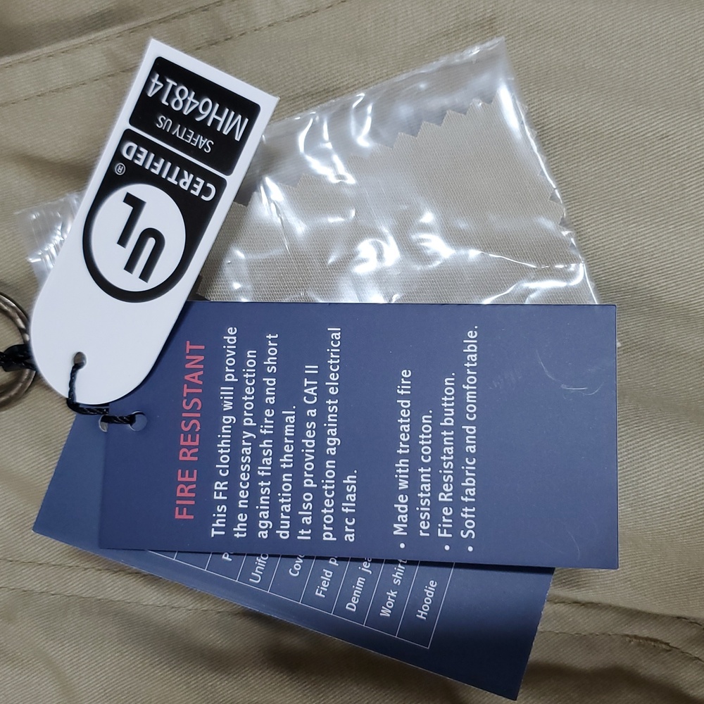 Bocomal FR NFPA 2112 CAT 2 Cargo Pants ~ Khaki - Picture 9 of 15